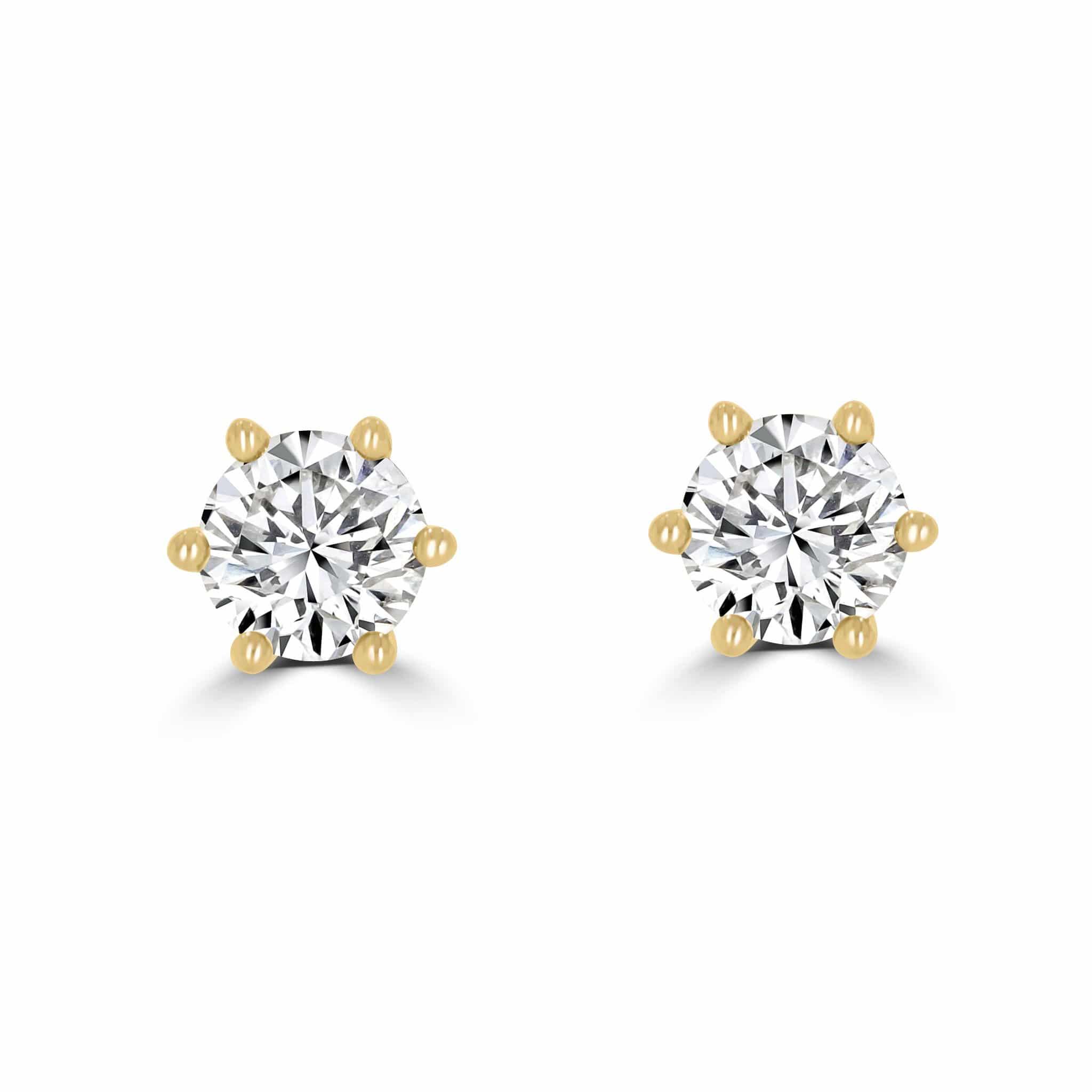 Timeless Diamond 0.50tcw 6 Claw Earrings